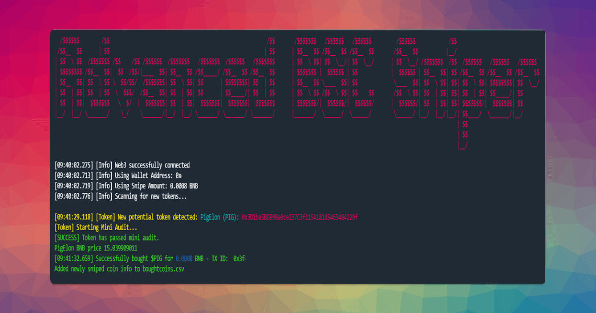 Binance Smart-Chain Token Sniper
